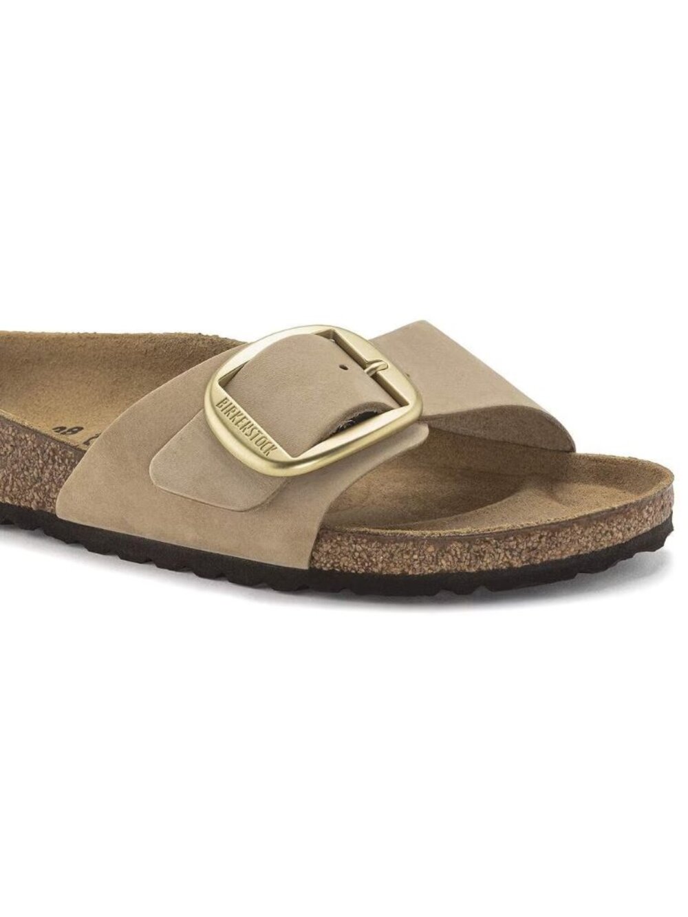 BIRKENSTOCK Madrid Big Buckle Slide Sandal (Women) Sandstone Size 39 - Picture 3 of 13